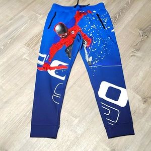 Polo Ralph Lauren alpine suicide skier ski 92 pants joggers blue men size S New